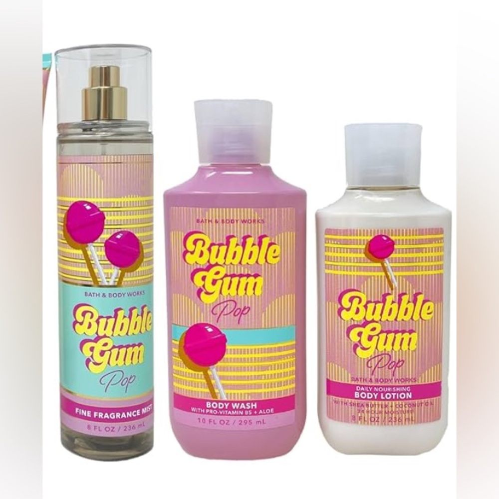 Bath & Body Works Bubble Gum Pop Body Wash - Pink